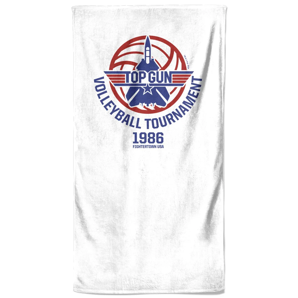 Top Gun Volleyball Tournament Beach Towel Image 1