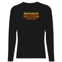 Stranger Things Flames Logo Unisex Long Sleeve T-Shirt - Black - undefined undefined