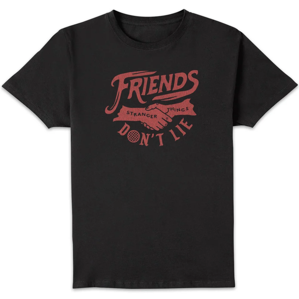 Stranger Things Friends Don't Lie Unisex T-Shirt - Black - S Image 1
