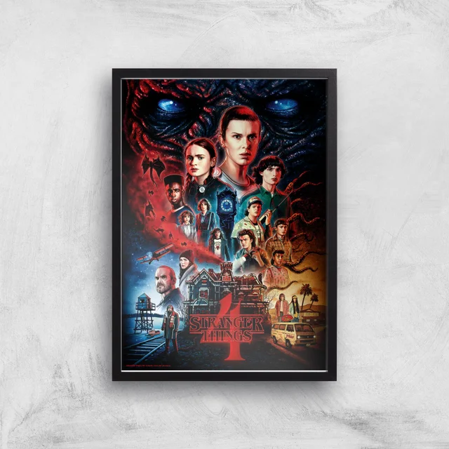 Stranger Things Composition Giclee Art Print