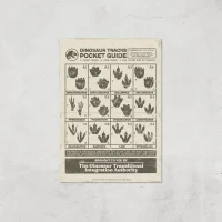 Jurassic World Dino Tracks Pocket Guide Giclee Art Print