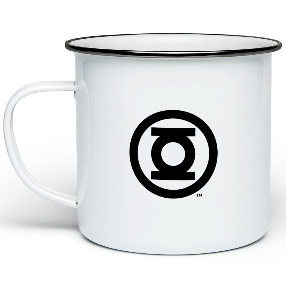 Green Lantern Logo Enamel Mug - White Image 1