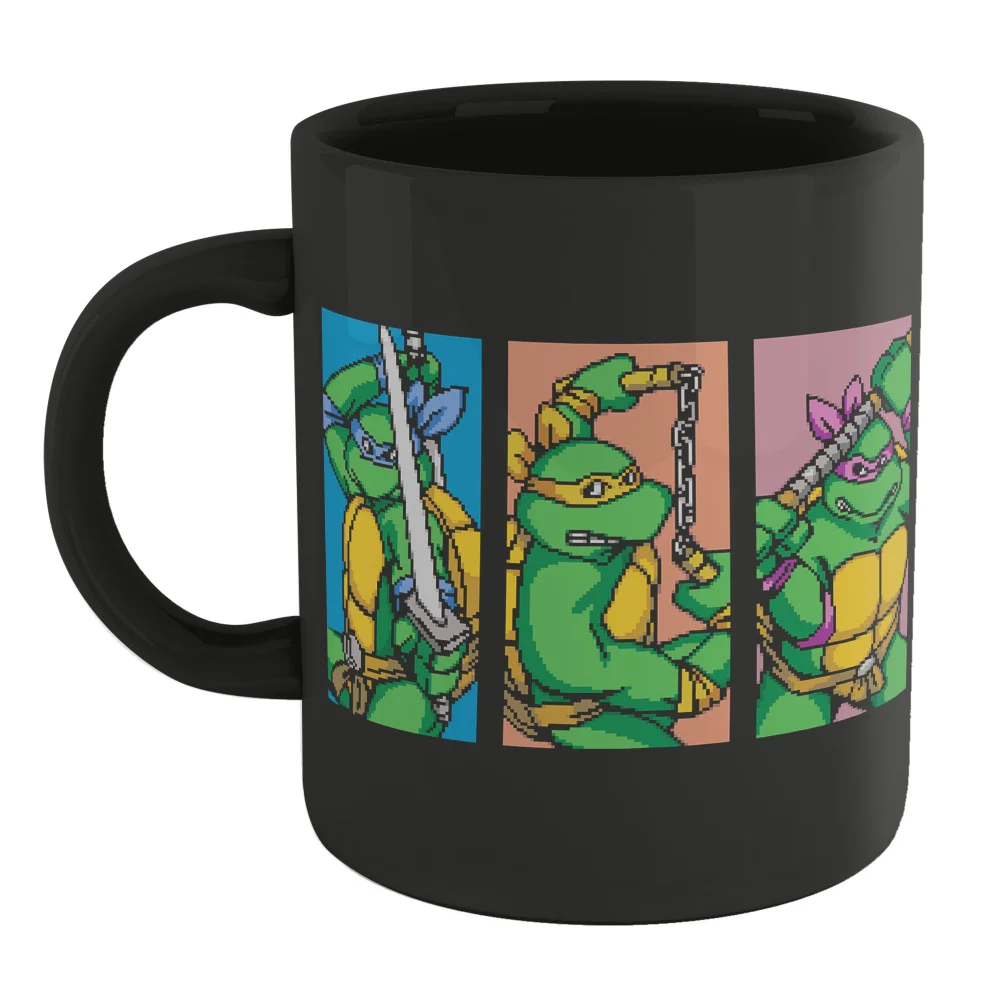 Teenage Mutant Ninja Turtles TMNT Characters Mug - Black Image 1