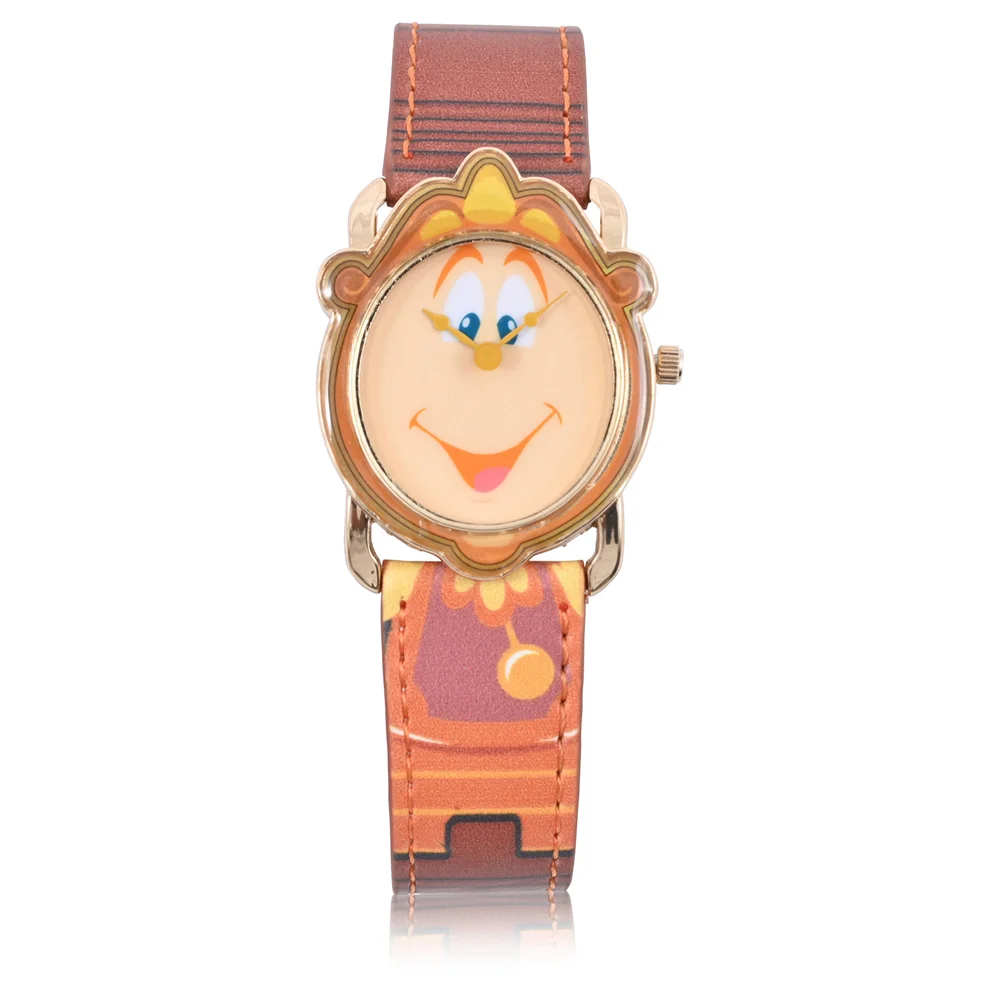 Disney Beauty and the Beast Cogsworth Antique Goldtone Analog Watch - Zavvi Exclusive Image 1