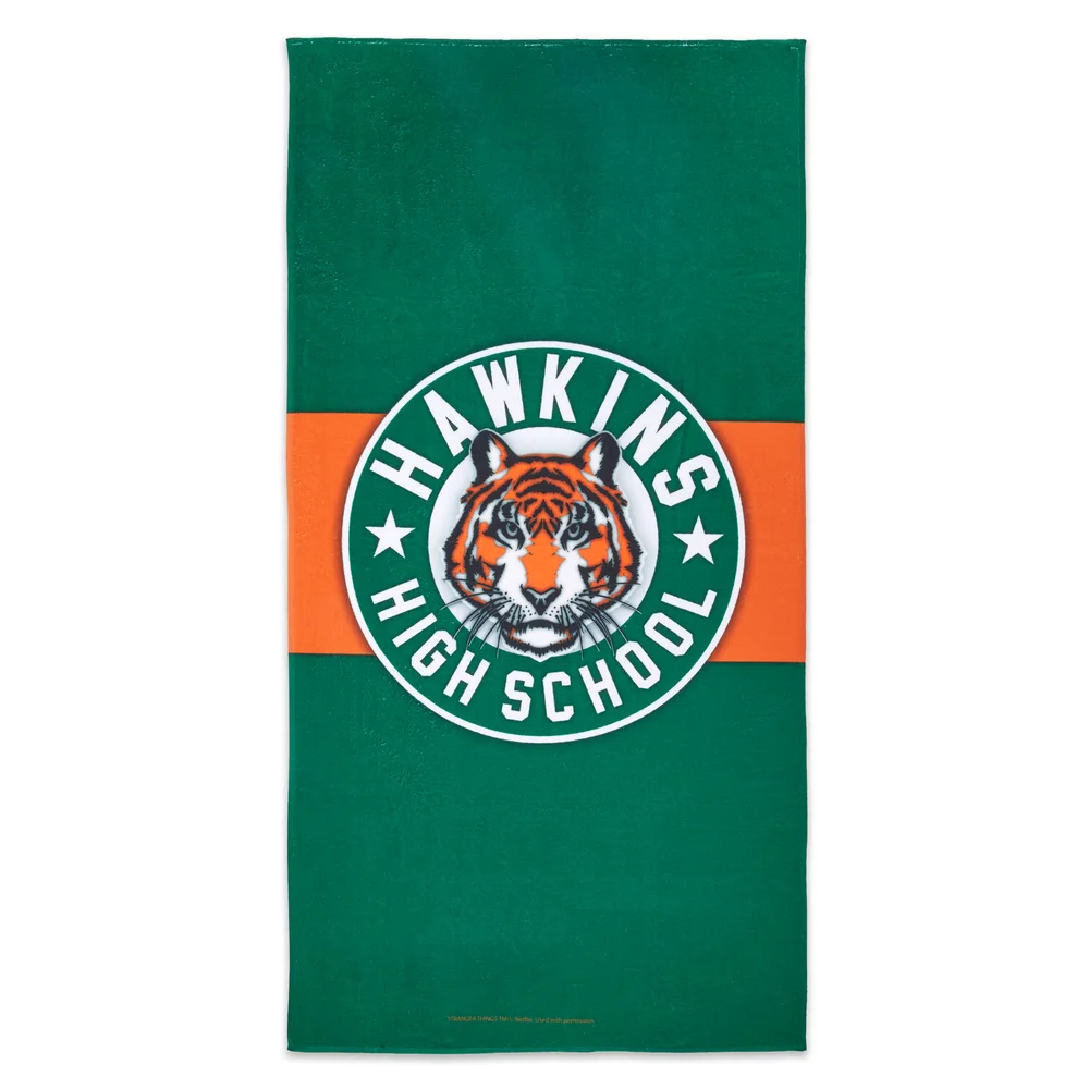 Stranger Things Hawkins High School Beach Towel Image 1