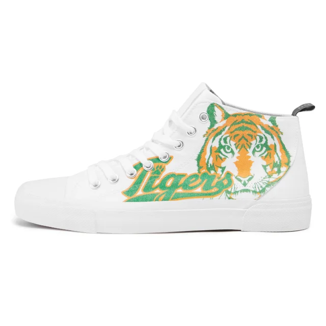 Akedo x Stranger Things Hawkins Tigers High Top - White