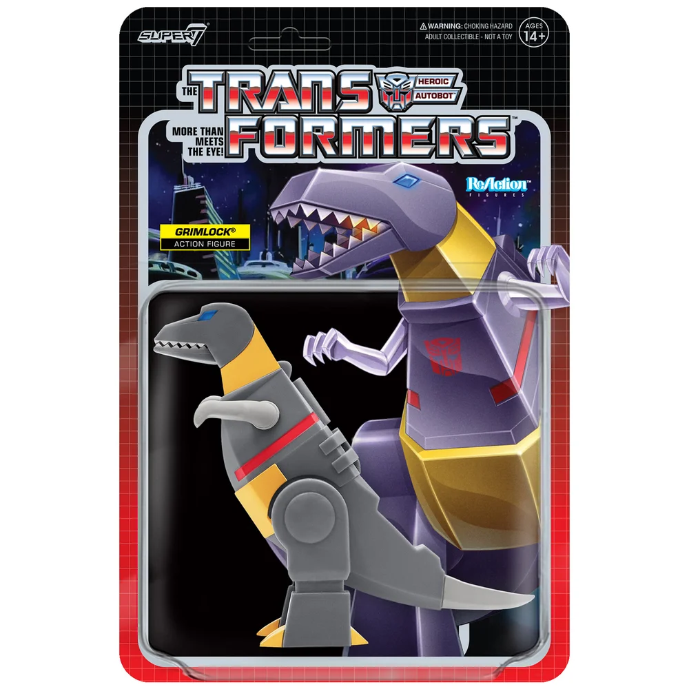 Super7 Transformers Reaction Figure - Grimlock Dino Image 1