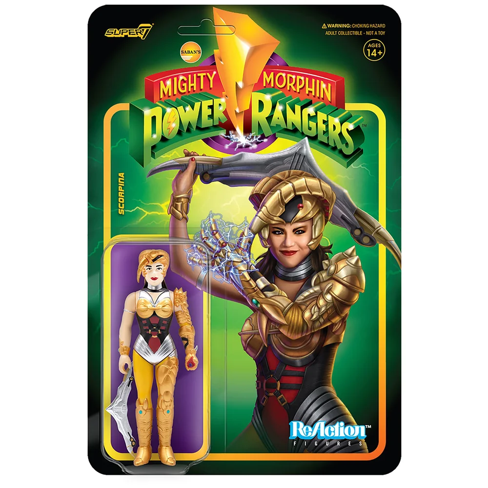 Super7 Mighty Morphin' Power Rangers Reaction Figure - Scorpina Image 1