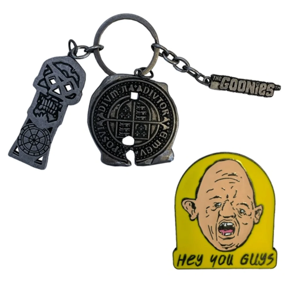 Factory Entertainment The Goonies - CHS Keychain And Pin Set Image 1
