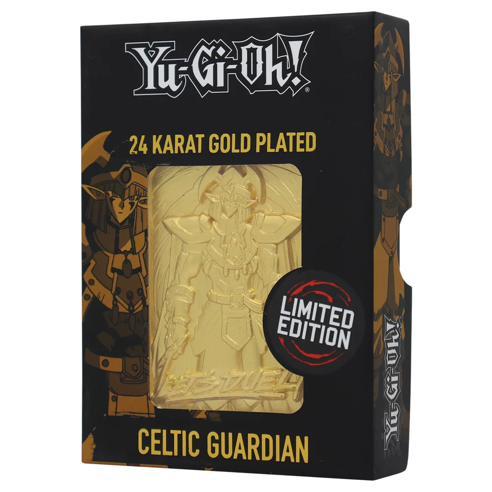 Yu Gi Oh! Limited Edition 24K Gold Plated Collectible Celtic Guardian by Fanattik Image 1