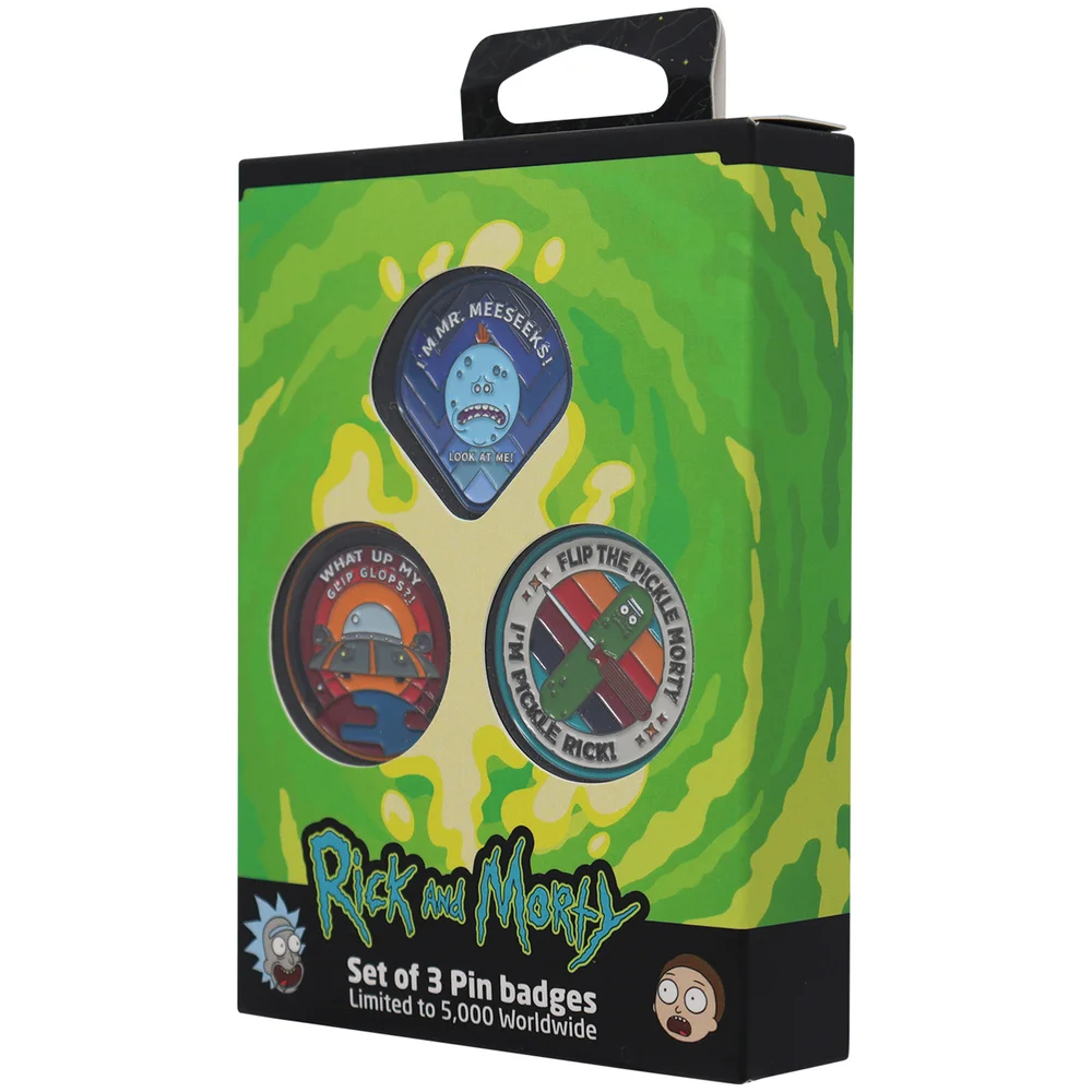 Dust! Rick & Morty Limited Edition Pin Badge Set Image 1