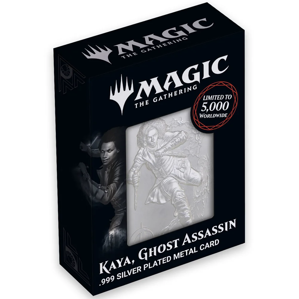 Magic the Gathering Limited Edition .999 Silver Plated Kaya Metal Collectible by Fanattik Image 1