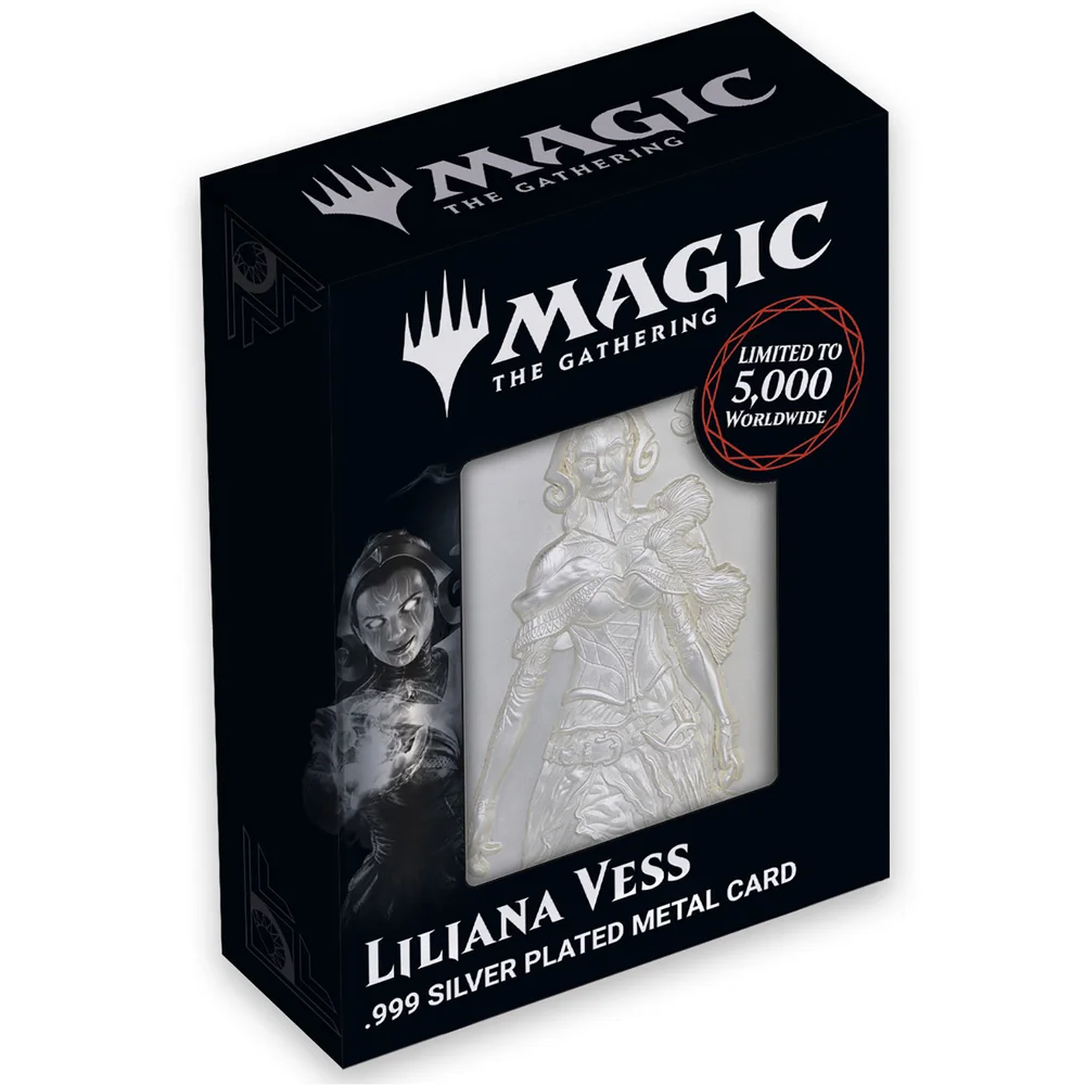 Magic the Gathering Limited Edition .999 Silver Plated Liliana Metal Collectible by Fanattik Image 1