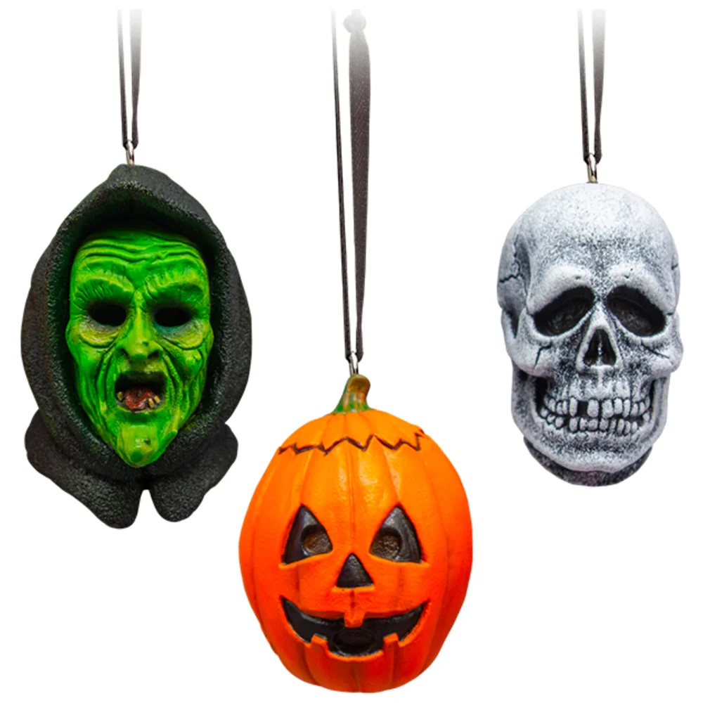 Trick or Treat Studios Halloween III: Season of the Witch 3 Mask Holiday Horrors Ornament Set Image 1