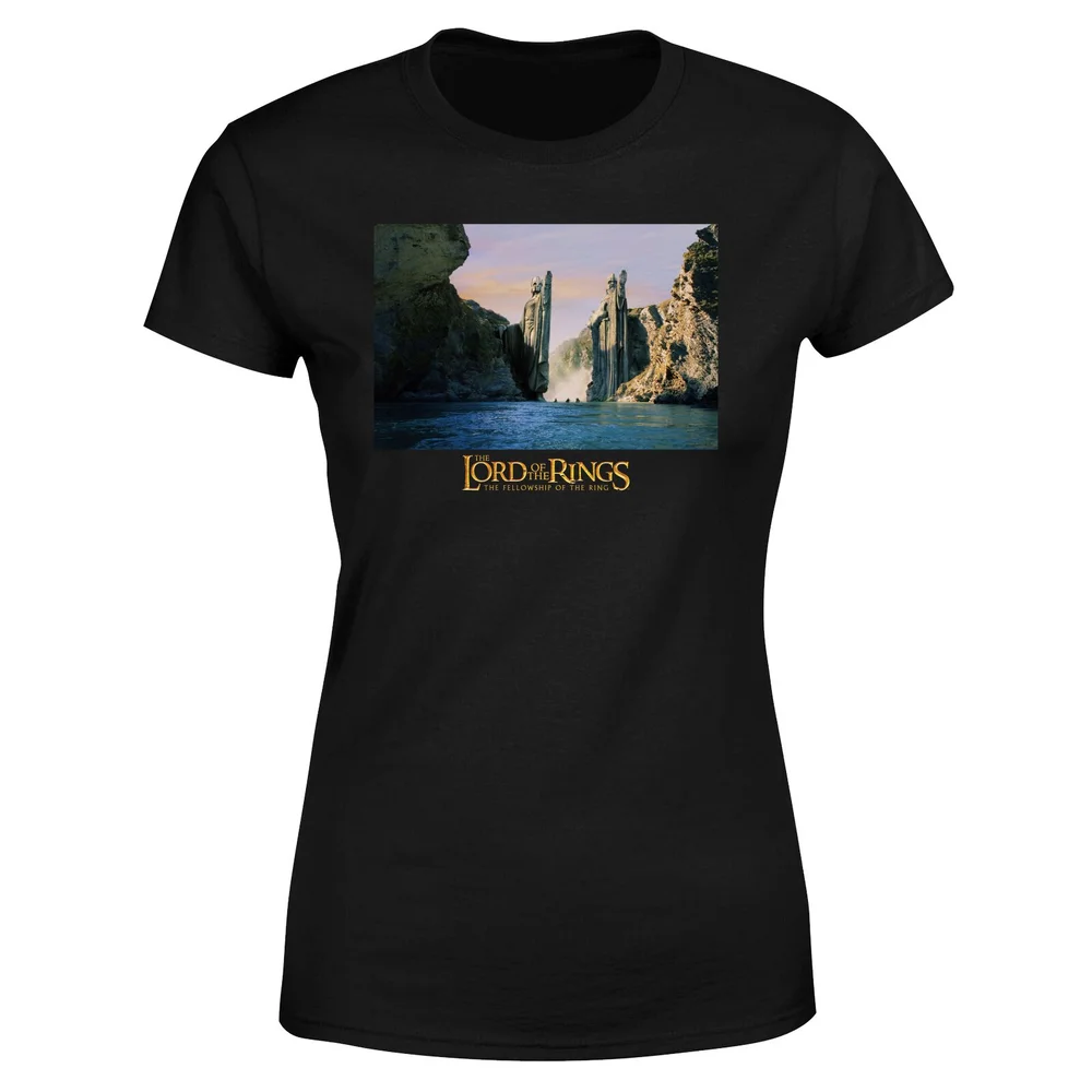 Lord Of The Rings Argonath Women's T-Shirt - Black - XS Image 1