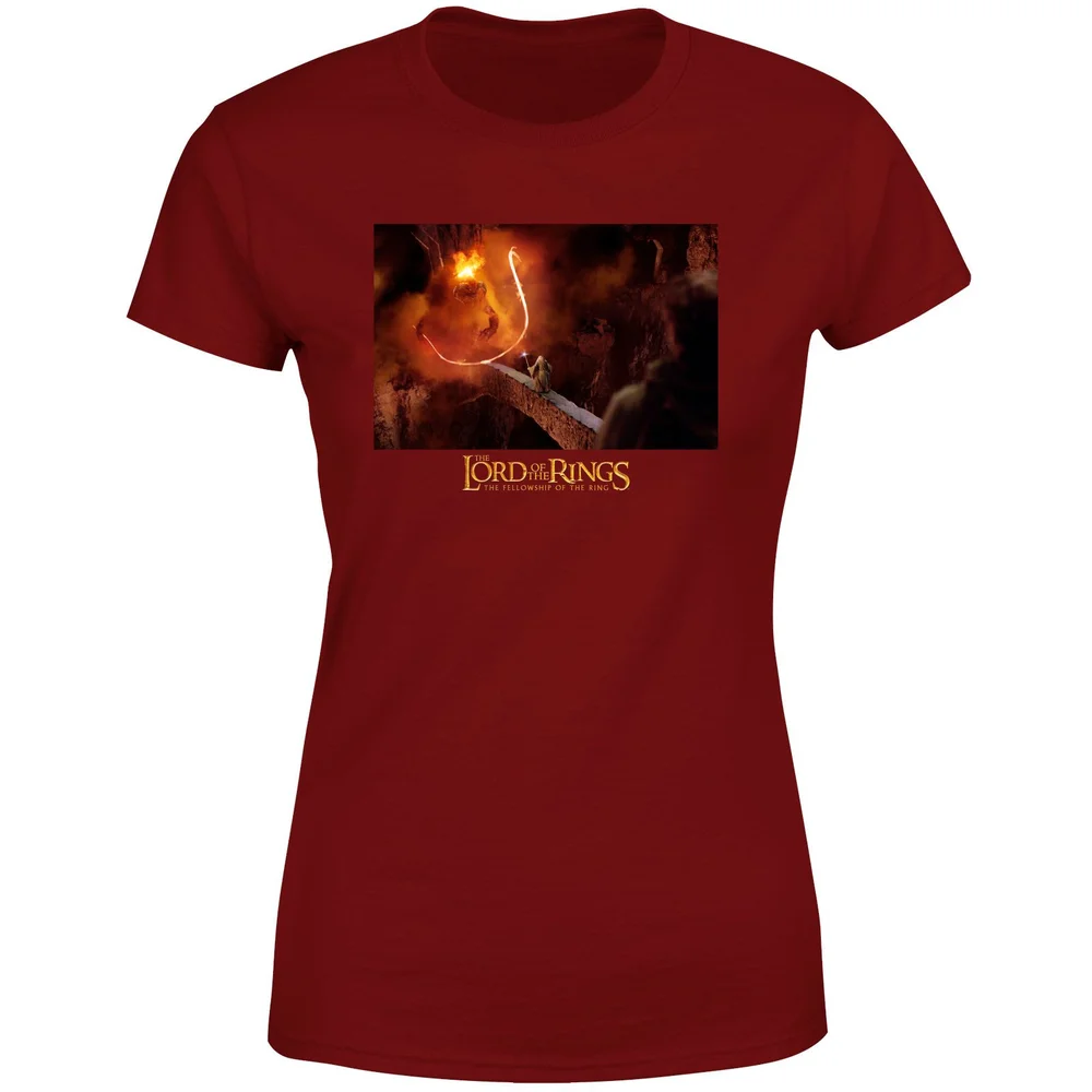 Lord Of The Rings You Shall Not Pass Women's T-Shirt - Burgundy - S Image 1