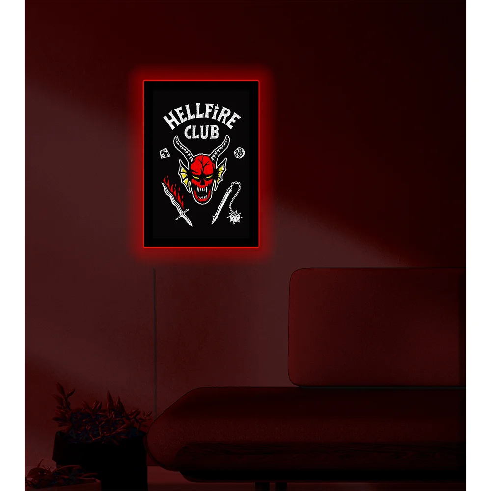 DUST! Stranger Things Season 4 - Hellfire Club Backlit Poster - Zavvi Exclusive Image 1