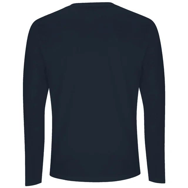 Harry Potter Hogwarts House Crest Men's Long Sleeve T-Shirt - Navy