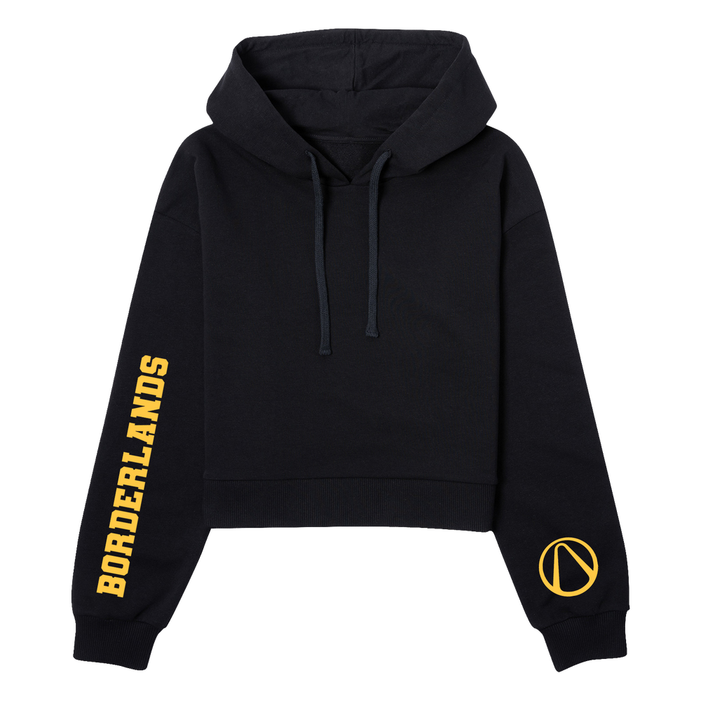 Borderlands Women's Cropped Hoodie - Black - XS - Black Image 1