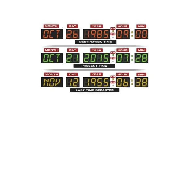 Back To The Future Destination Clock Hoodie - White