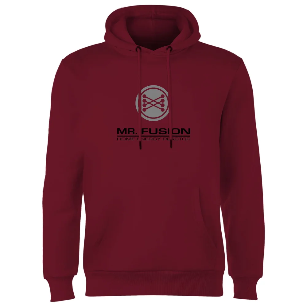 Back To The Future Mr Fusion Hoodie - Burgundy - S Image 1