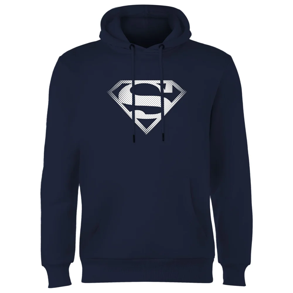 Superman Spot Logo Hoodie - Navy - S Image 1
