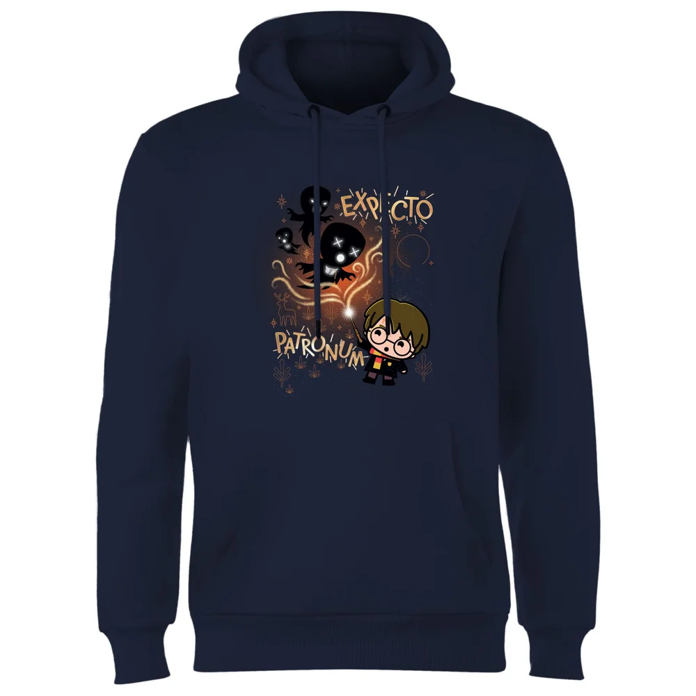 Harry Potter Kids Expecto Patronum Hoodie - Navy - S Image 1