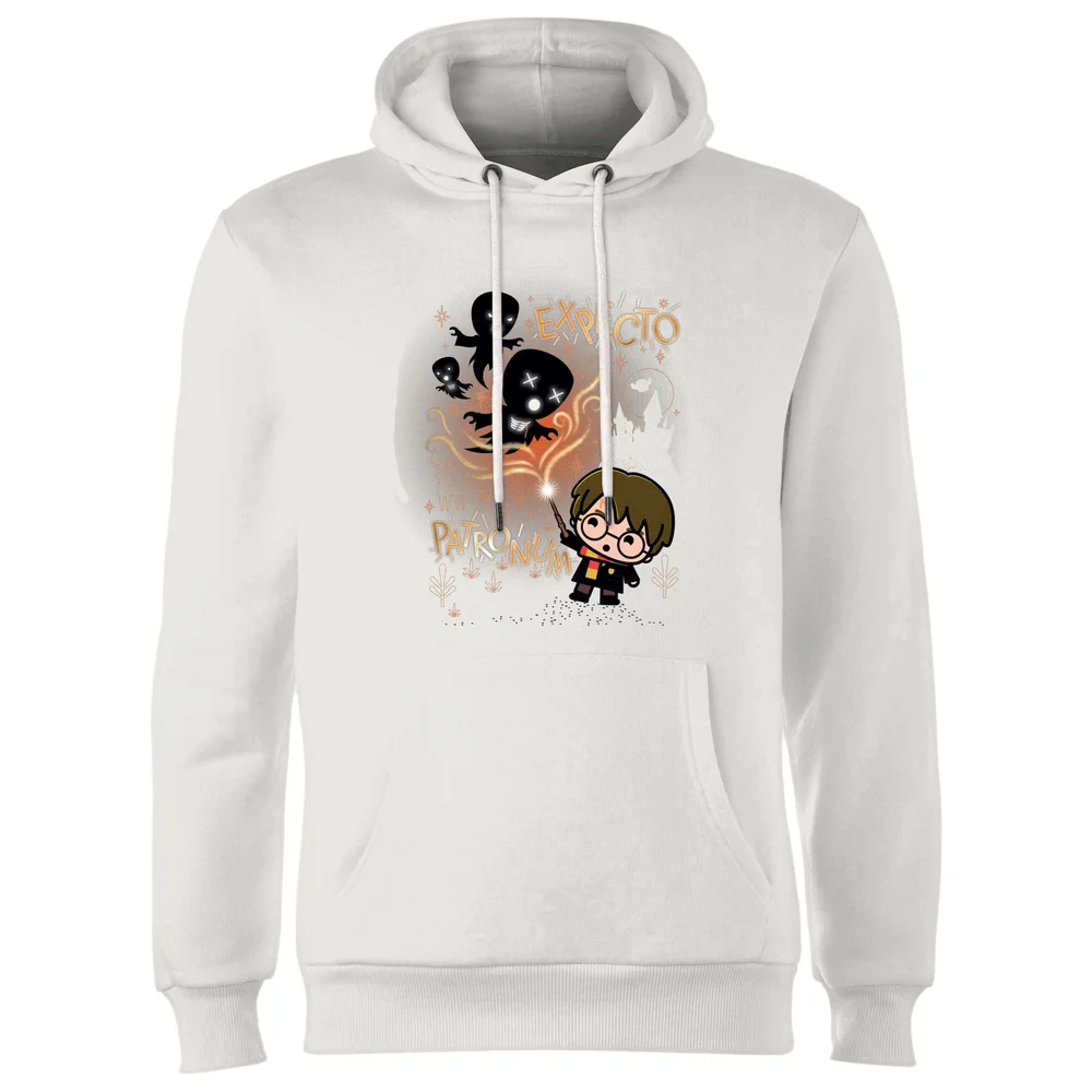 Harry Potter Kids Expecto Patronum Hoodie - White - S Image 1