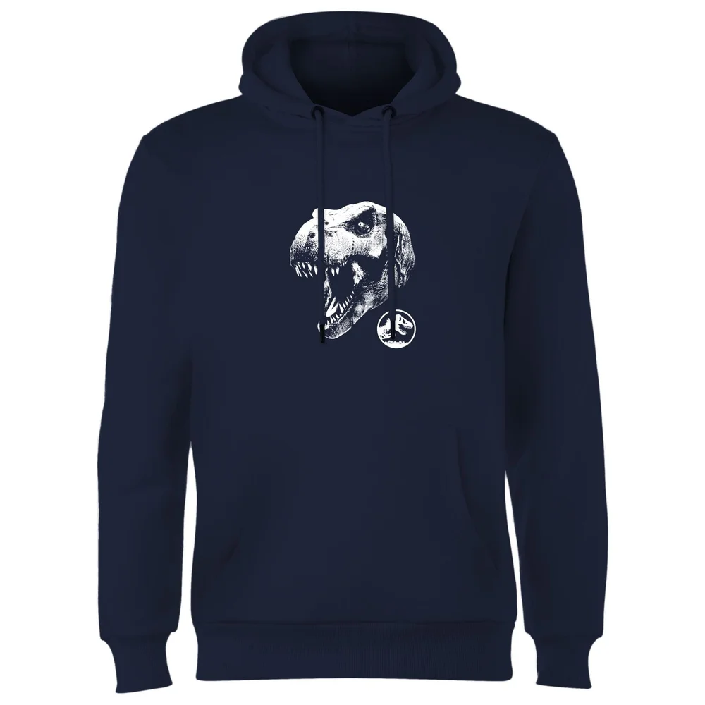 Jurassic Park T Rex Hoodie - Navy - S Image 1