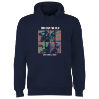 Jurassic Park World Four Colour Faces Hoodie - Navy