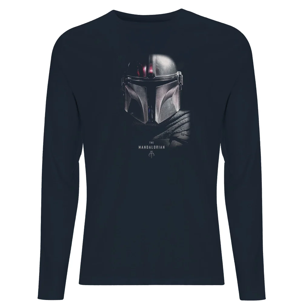 Star Wars The Mandalorian Poster Men's Long Sleeve T-Shirt - Navy - S Image 1
