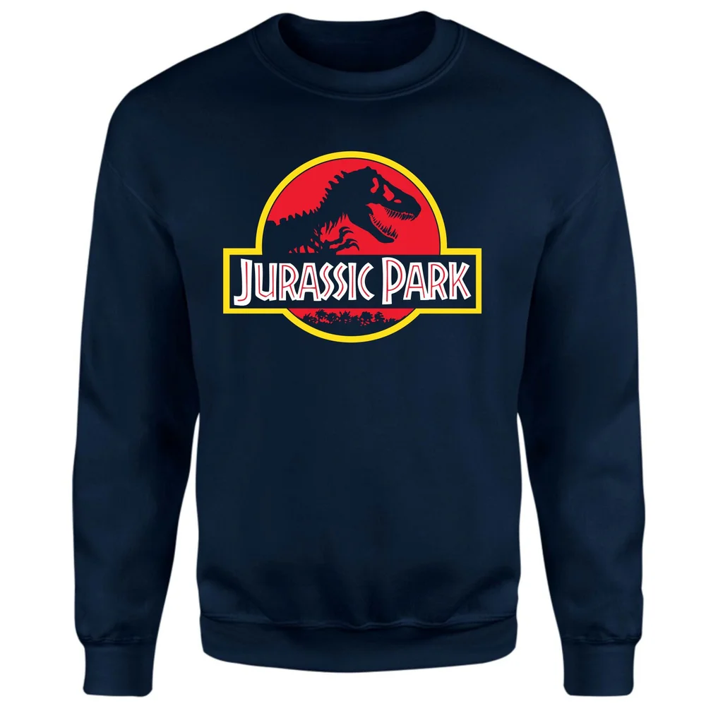 Jurassic Park Logo Sweatshirt - Navy - S Image 1