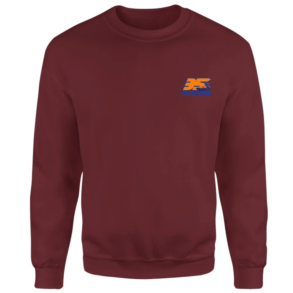 Back To The Future 35 Hill Valley Front Sweatshirt - Burgundy - XS Image 1