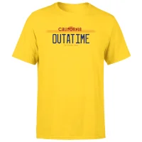 Back To The Future Outatime Plate Men's T-Shirt - Yellow