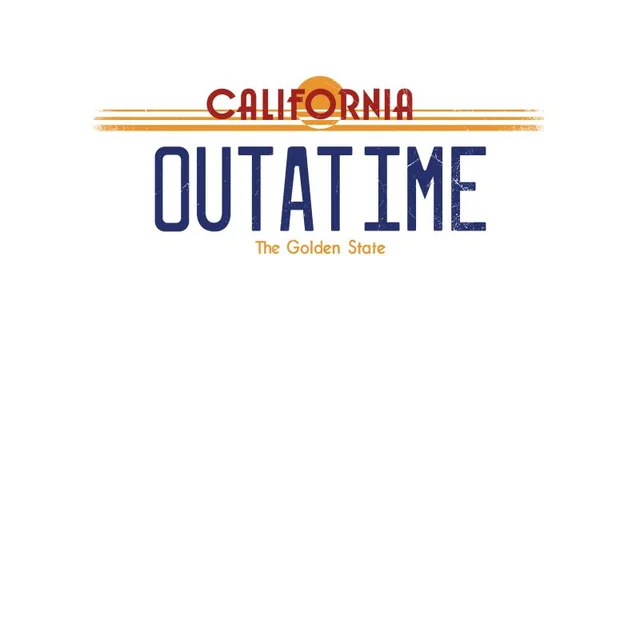 Back To The Future Outatime Plate Men's T-Shirt - White