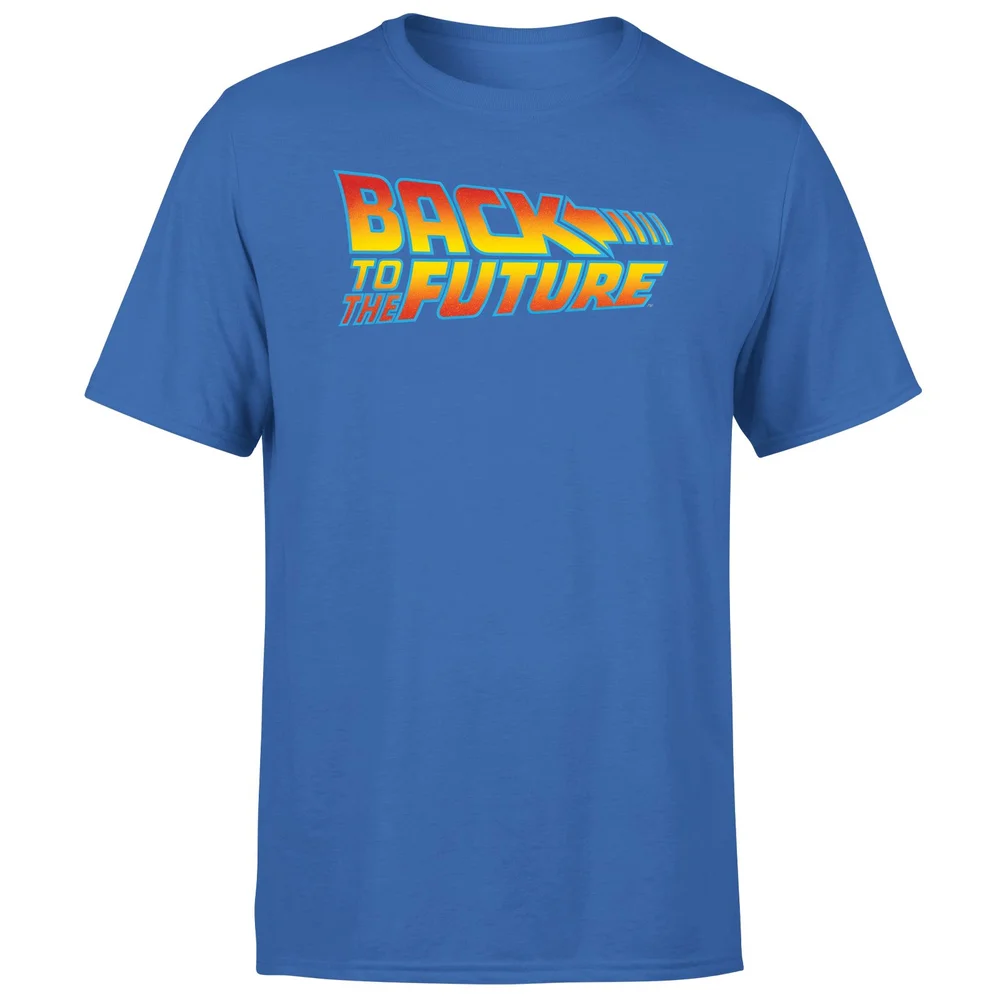 Back To The Future Classic Logo Men's T-Shirt - Blue - S Image 1