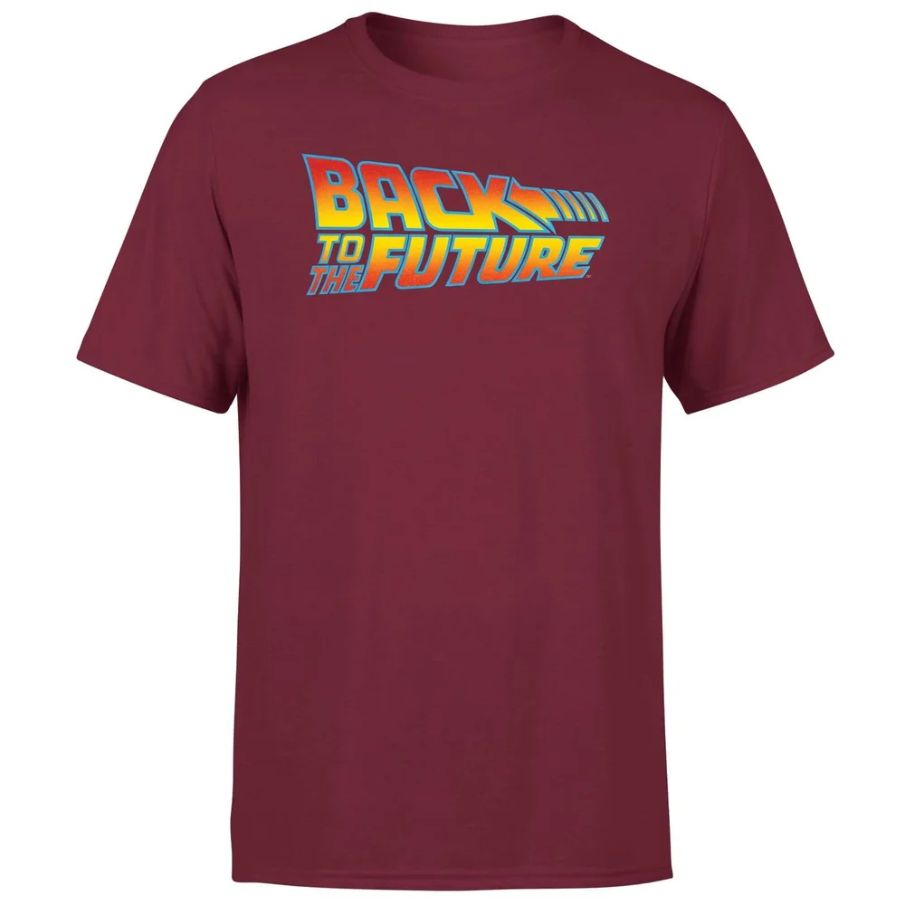Back To The Future Classic Logo Men's T-Shirt - Burgundy - S Image 1