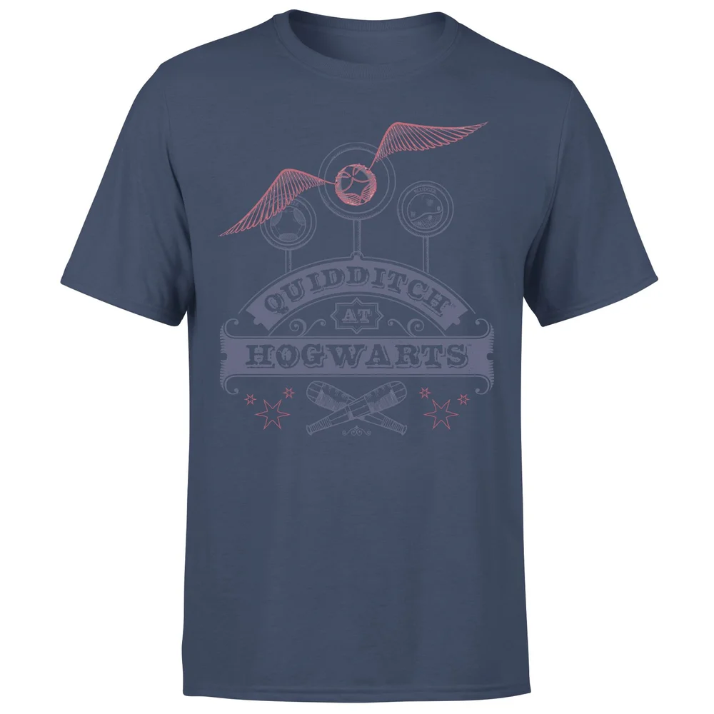 Harry Potter Quidditch At Hogwarts Men's T-Shirt - Navy - S Image 1