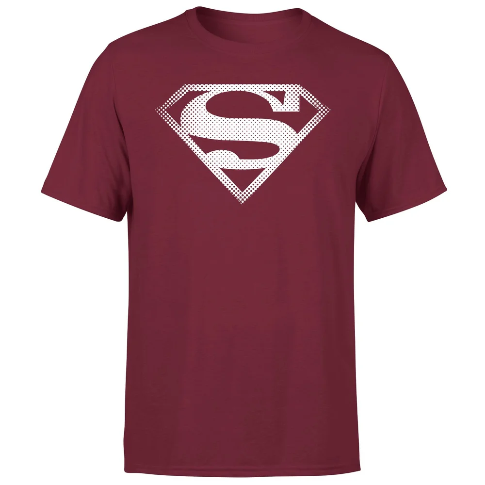 Superman Spot Logo Men's T-Shirt - Burgundy - S Image 1