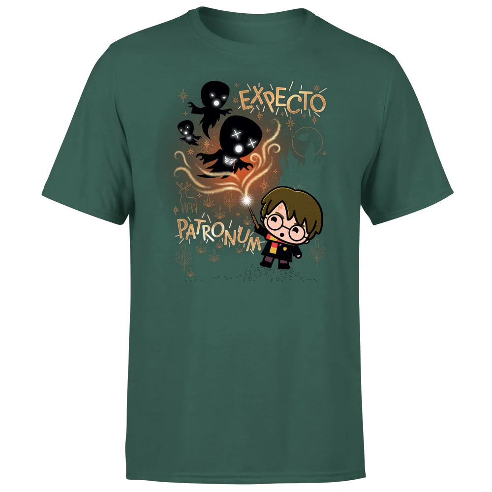Harry Potter Kids Expecto Patronum Men's T-Shirt - Green - S Image 1