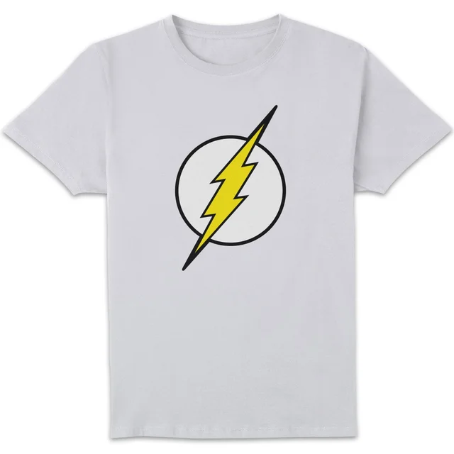 Justice League Flash Logo Men's T-Shirt - White