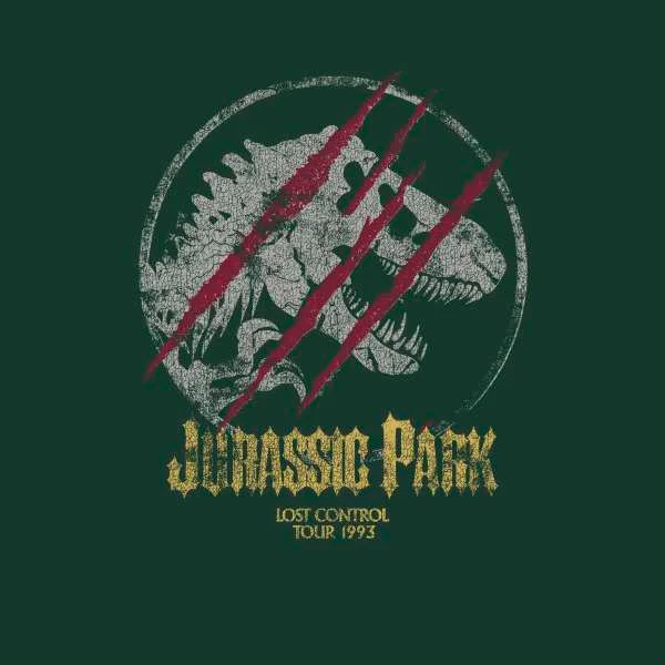 Jurassic Park Lost Control Men's T-Shirt - Green