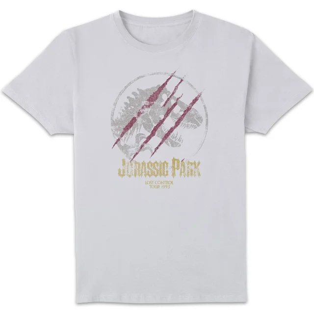 Jurassic Park Lost Control Men's T-Shirt - White