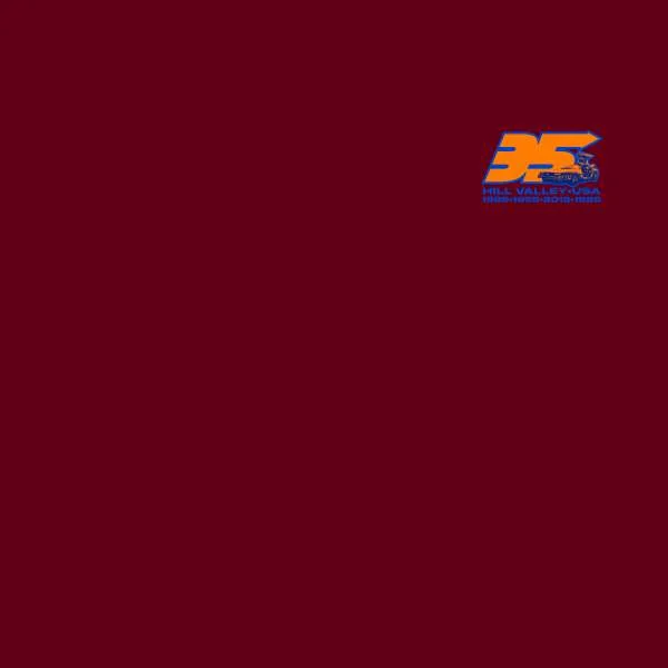 Back To The Future 35 Hill Valley Front Men's T-Shirt - Burgundy