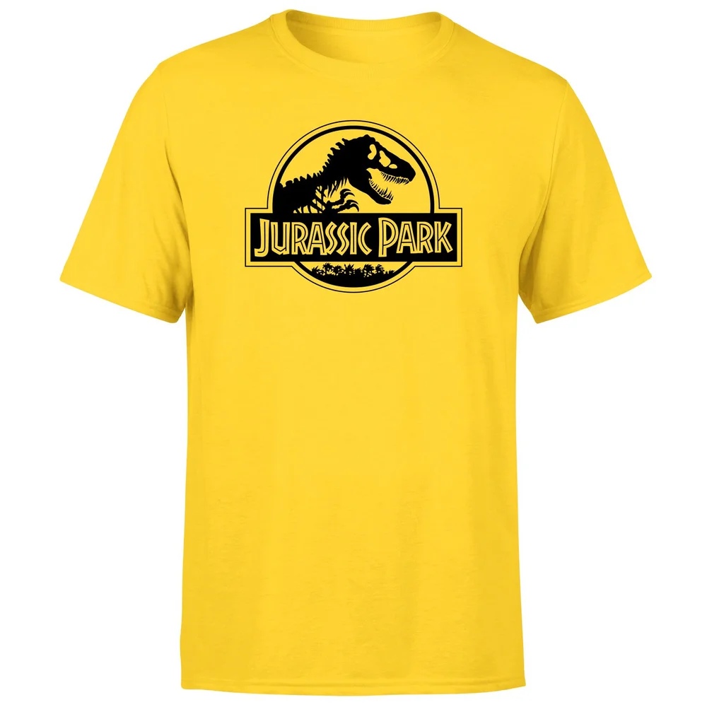 Jurassic Park Logo Men's T-Shirt - Yellow - S Image 1