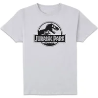 Jurassic Park Logo Men's T-Shirt - White - undefined undefined