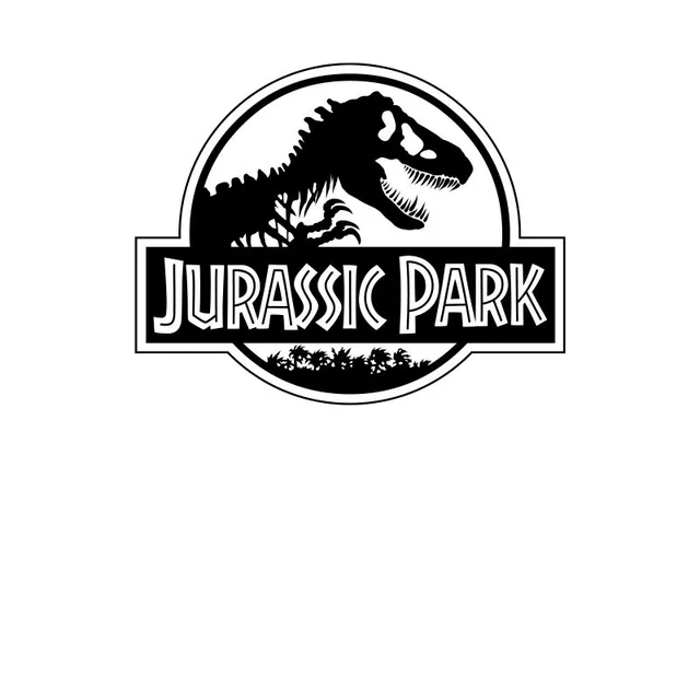 Jurassic Park Logo Men's T-Shirt - White