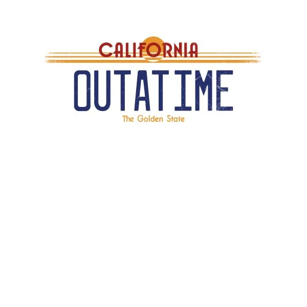 Back To The Future Outatime Plate Women's T-Shirt - White