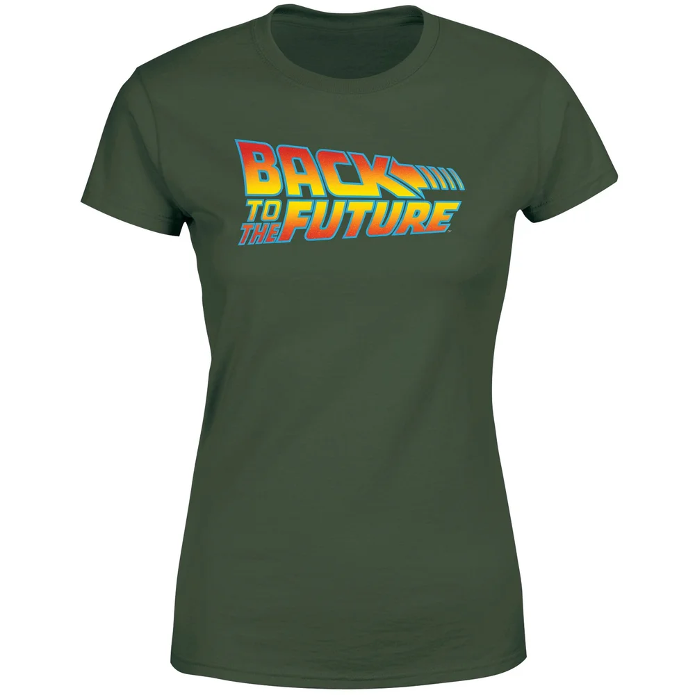 Back To The Future Classic Logo Women's T-Shirt - Green - XS Image 1