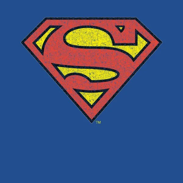 Official Superman Crackle Logo Women's T-Shirt - Blue